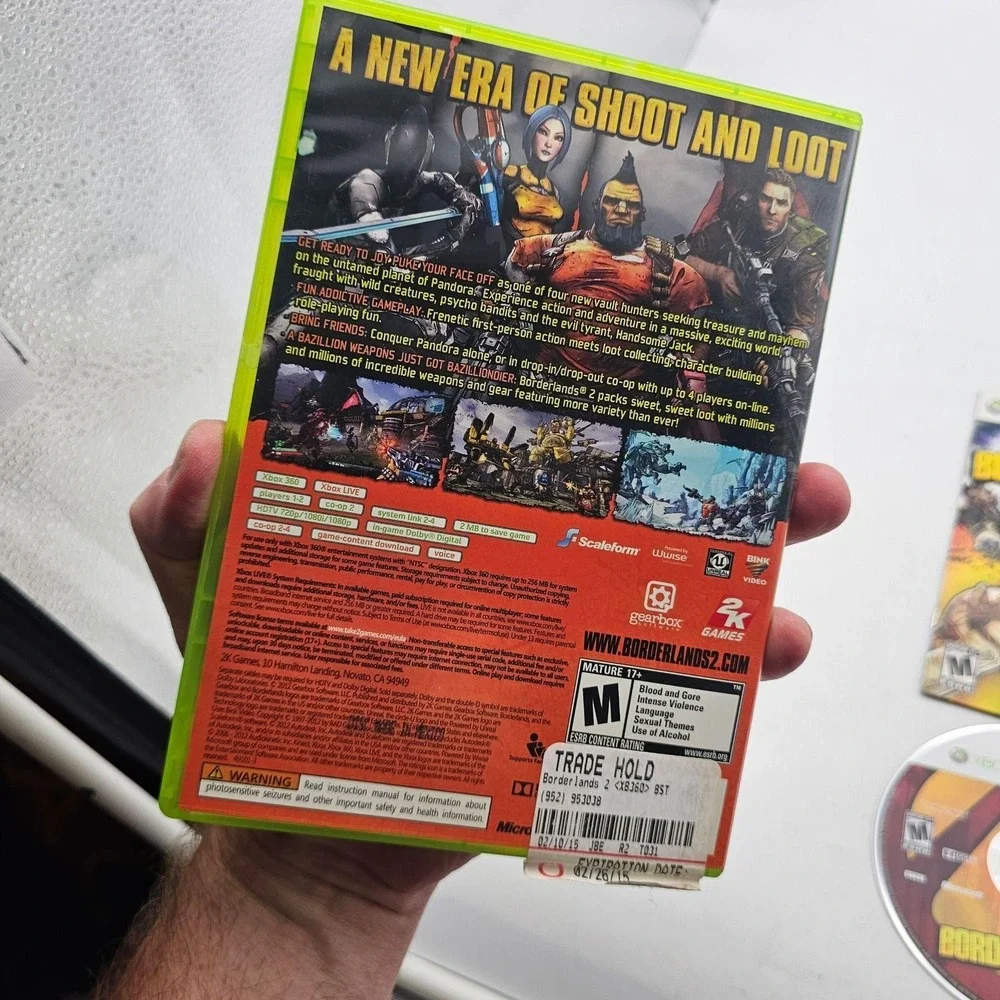 Borderlands 2 Xbox 360 Complete CIB Video Game Shooter RPG 2K Games Mature NTSC